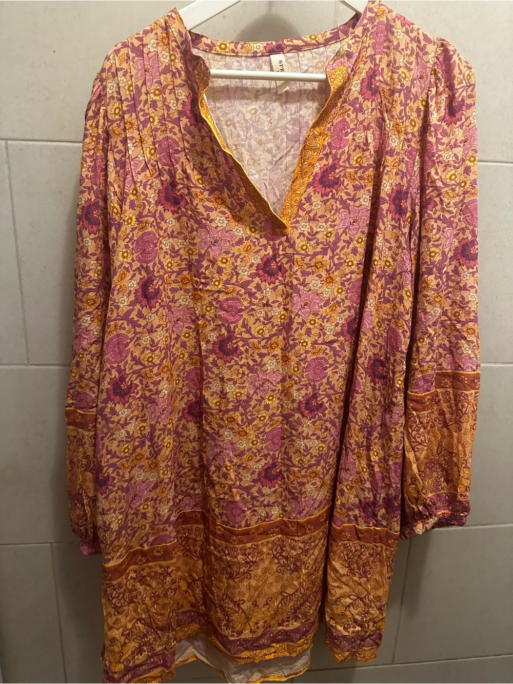 Spell Tunic Dress in Pink Saffron